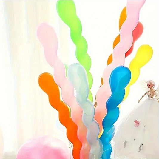 100pcs Long Spiral Latex Balloons Party Wedding Decor - Shop Dealza