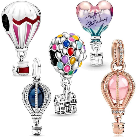 2024 New 925 Silver Hot Air Balloon Charm Jewelry - Shop Dealza