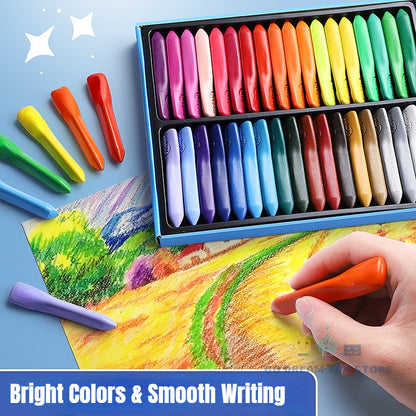 24/12PCS Non-Toxic Crayons Kids Coloring Drawing Tools