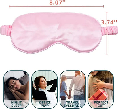 Imitated Silk Eye Mask Portable Sleep Shade Soft Eyepatch Sleeping Shield