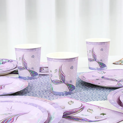 The Little Mermaid Disposable Tableware Party Decor Set