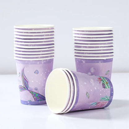 The Little Mermaid Disposable Tableware Party Decor Set