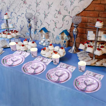 The Little Mermaid Disposable Tableware Party Decor Set