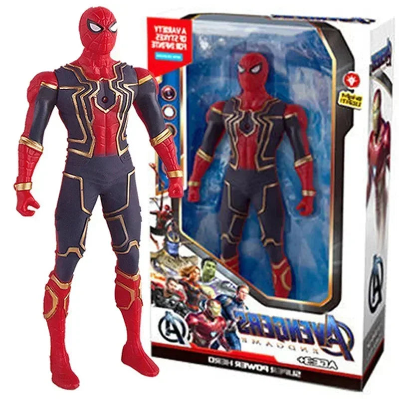 Marvel Anime Figures Spiderman Hulk Iron Man Doll Gift