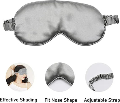 Imitated Silk Eye Mask Portable Sleep Shade Soft Eyepatch Sleeping Shield