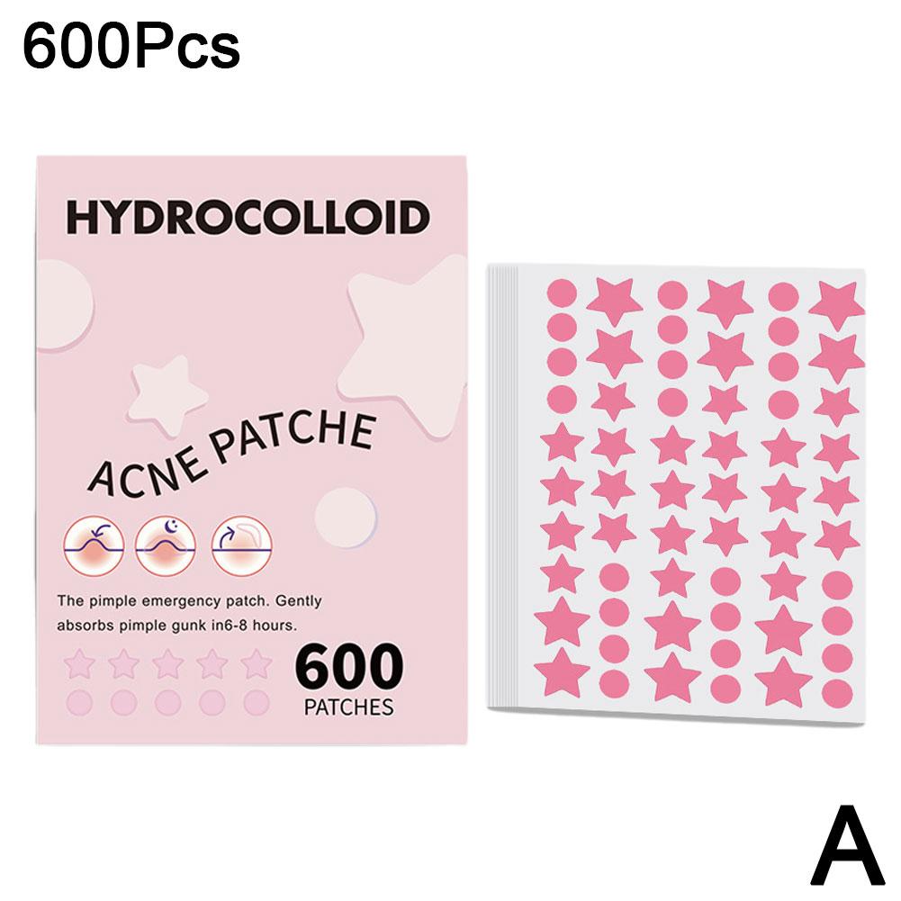 600 Acne Patches Waterproof Pimple Remover Invisible Spot Treatment