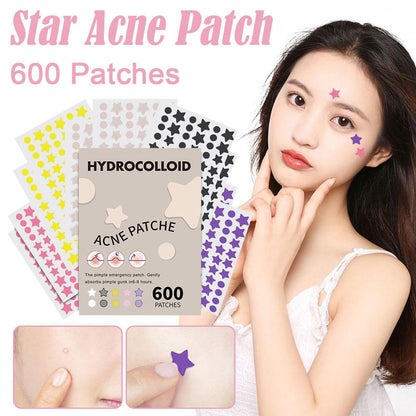 600 Acne Patches Waterproof Pimple Remover Invisible Spot Treatment