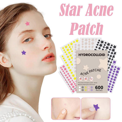 600 Acne Patches Waterproof Pimple Remover Invisible Spot Treatment