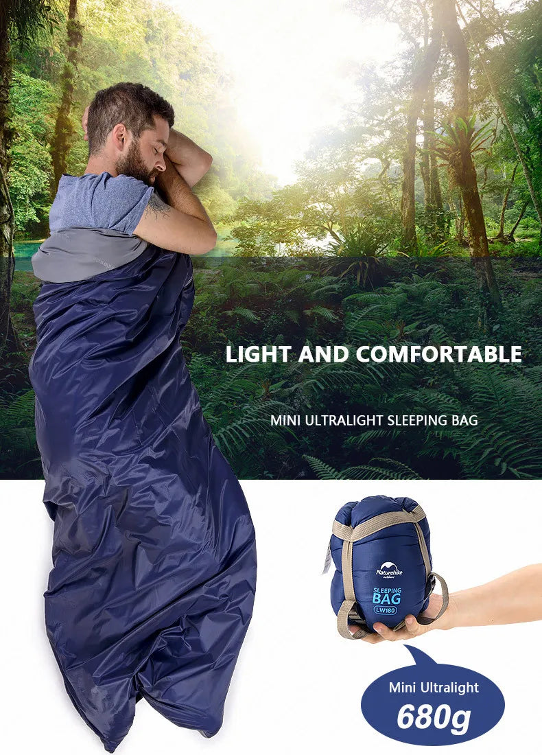 Naturehike LW180 Ultralight Waterproof Summer Sleeping Bag