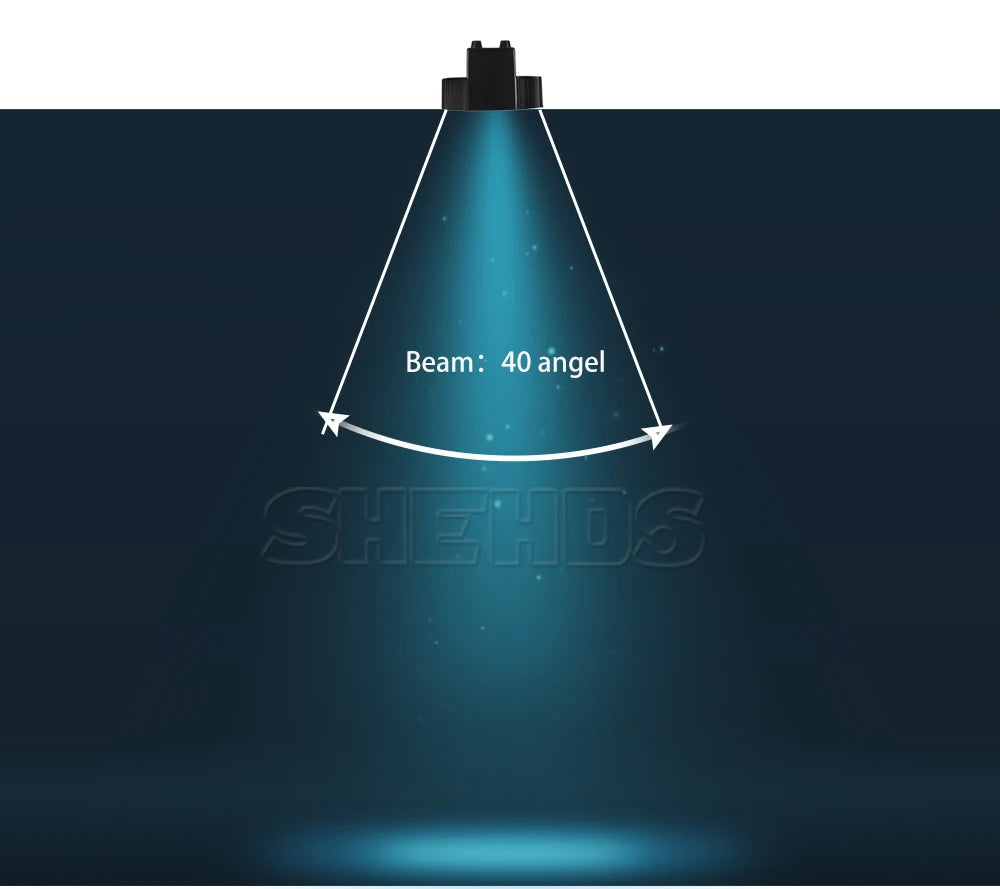 SHEHDS LED Flat Par 7x18W RGBWA+UV Stage Party Light