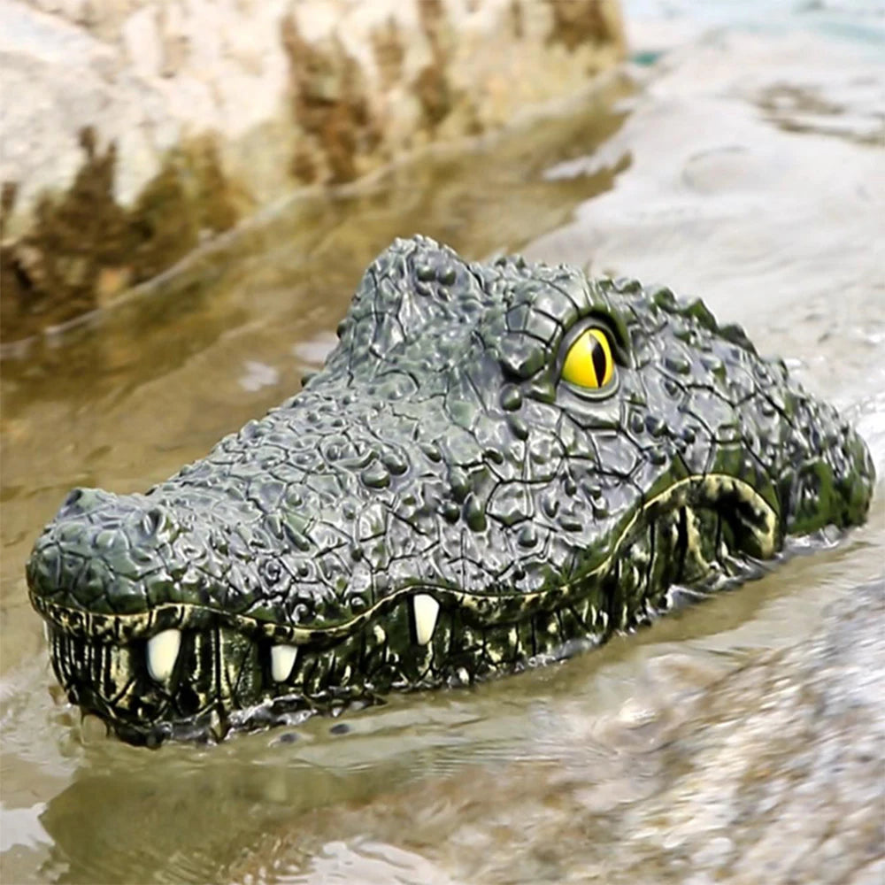 RC Crocodile Head Boat 2.4G Remote Control Alligator Decoy