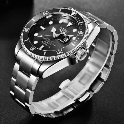 GAIETY Men’s Luxury Belt Fashion Quartz Waterproof Glow Clock