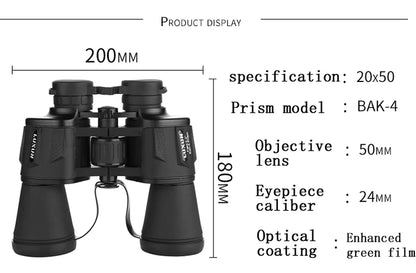 Luxun 20x50 High Magnification HD Binoculars Hiking