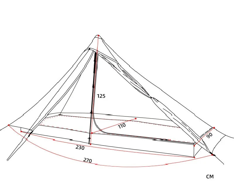 FLAME’S CREED Lanshan 1/2 Pro 20D Silnylon Camping Tent