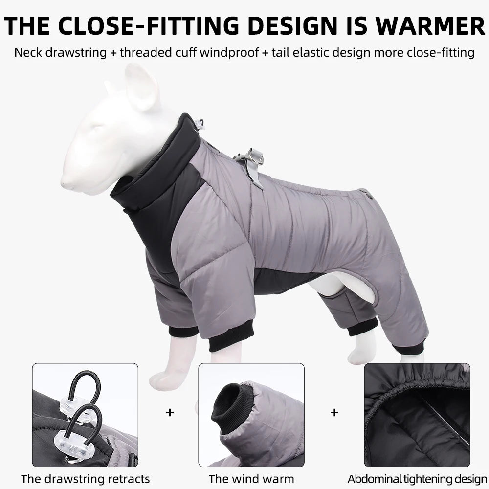 Thick Waterproof Winter Dog Jacket Small Medium Warm