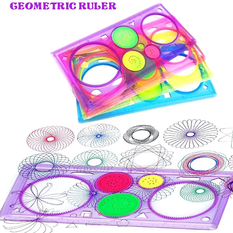 Geometry Spirograph Stencil Drawing Educational Toy