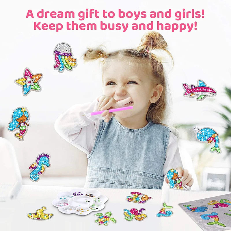 Big Gem Diamond Painting Stickers Unicorn Mosaic Kit