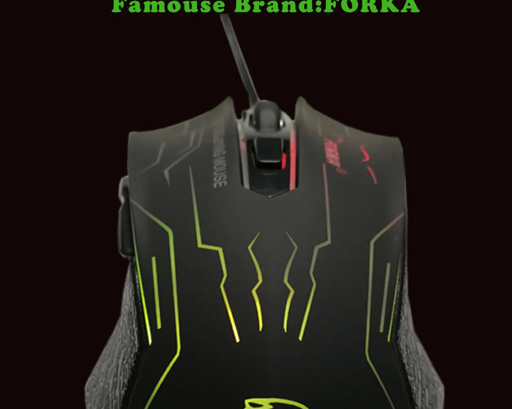 FORKA Silent Click USB Wired Gaming Mouse