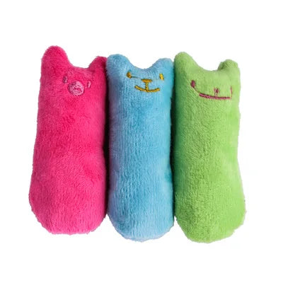 Teeth Grinding Catnip Plush Toy Interactive Cat Chew