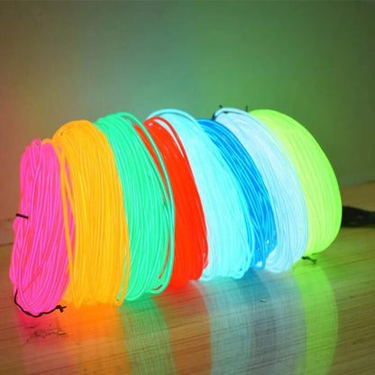 Glow EL Wire LED Neon Clothing Rave Party Decor 1m/3m/5m