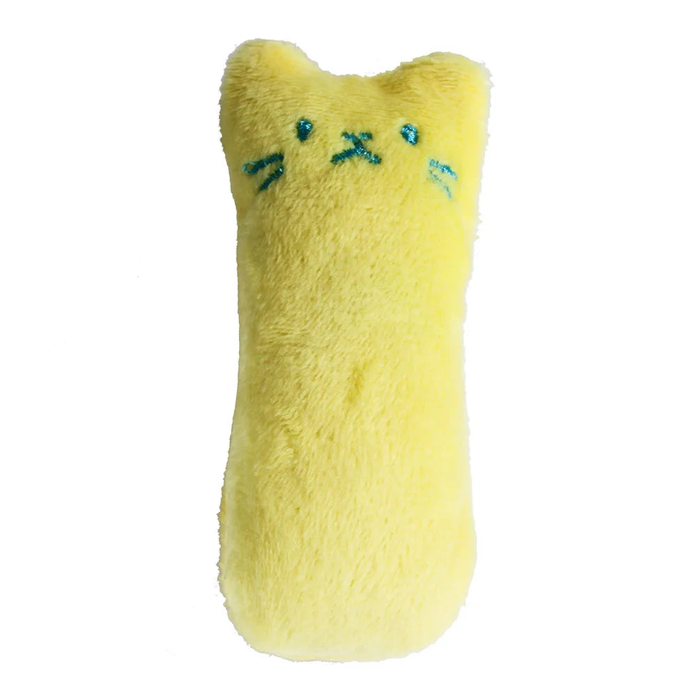 Teeth Grinding Catnip Plush Toy Interactive Cat Chew