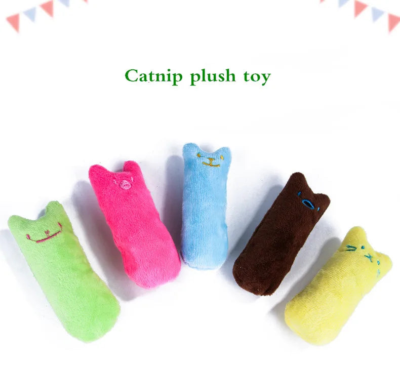 Teeth Grinding Catnip Plush Toy Interactive Cat Chew