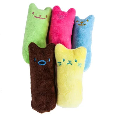 Teeth Grinding Catnip Plush Toy Interactive Cat Chew