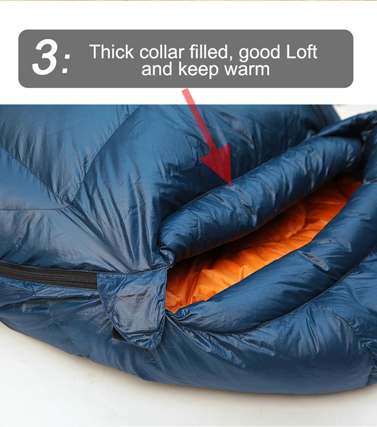 Kamperbox Winter Down Sleeping Bag Ultralight Warm