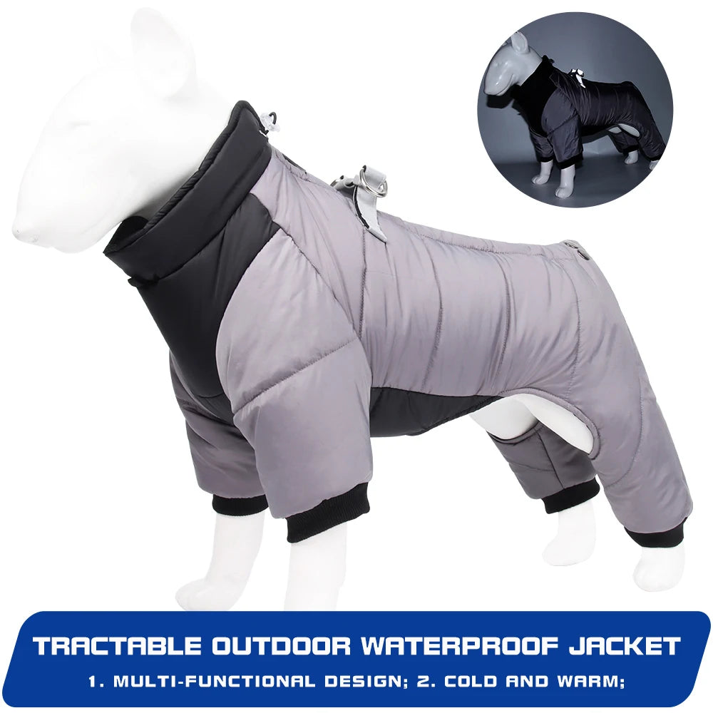 Thick Waterproof Winter Dog Jacket Small Medium Warm