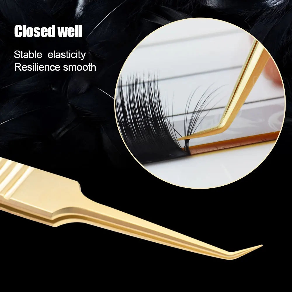 NAGARAKU Eyelash Extension Tweezers Stainless Steel