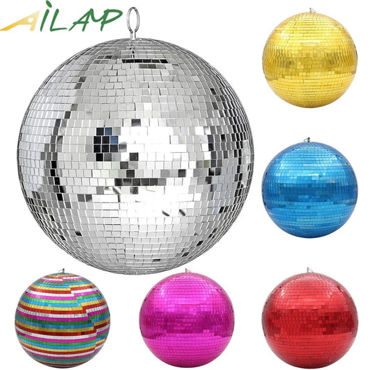 30cm Mirror Disco Ball Rotating DJ Party Decor