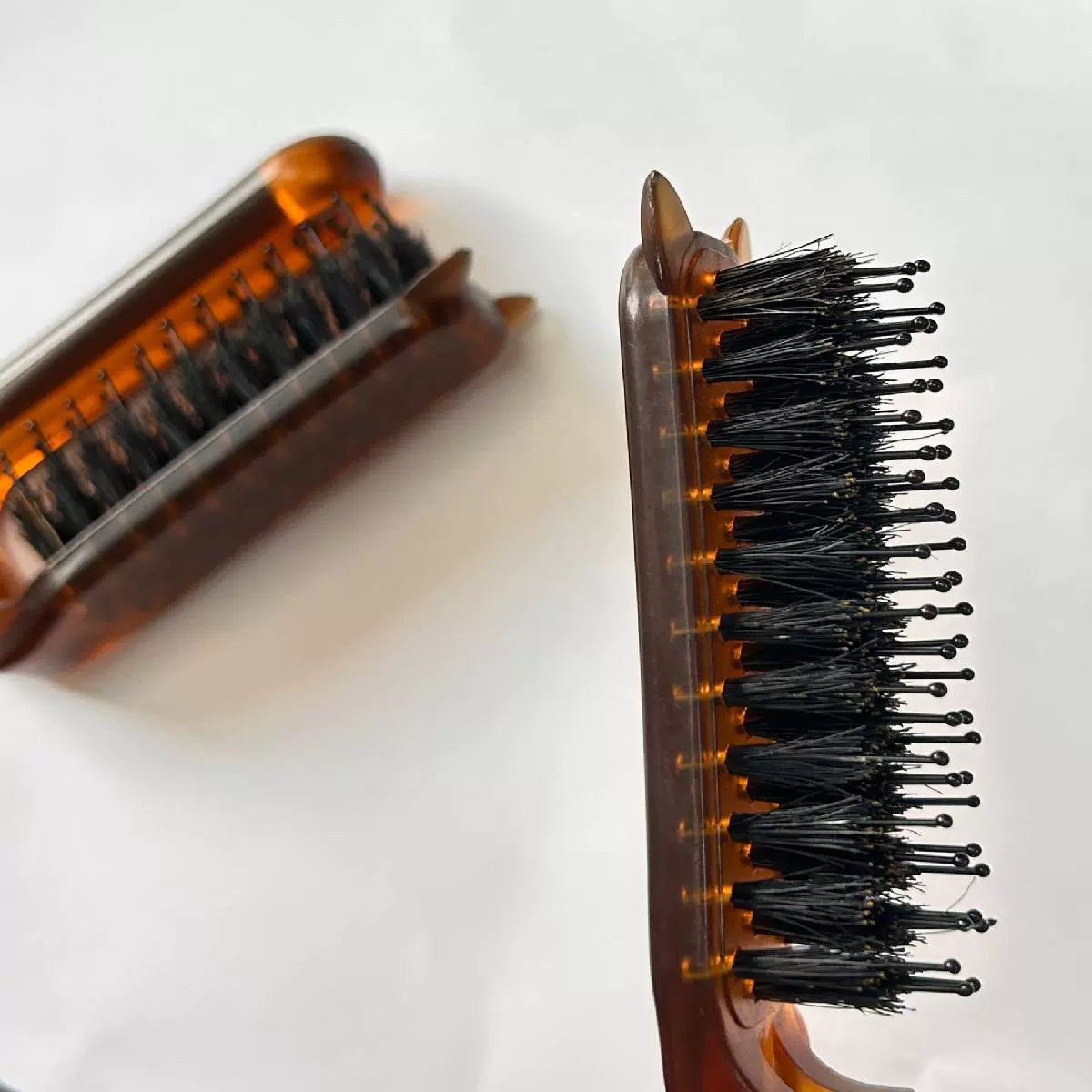 Portable Foldable Bristle Comb Long Handle Hair Styling