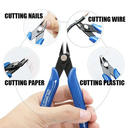 Diagonal Carbon Steel Wire Cutter Electrical Flush Pliers