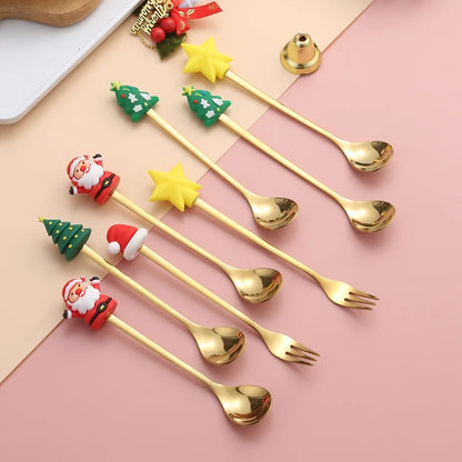 Christmas Spoon and Fork Set