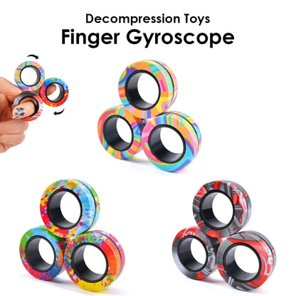 Magnetic Fidget Ring Set (3 pcs)