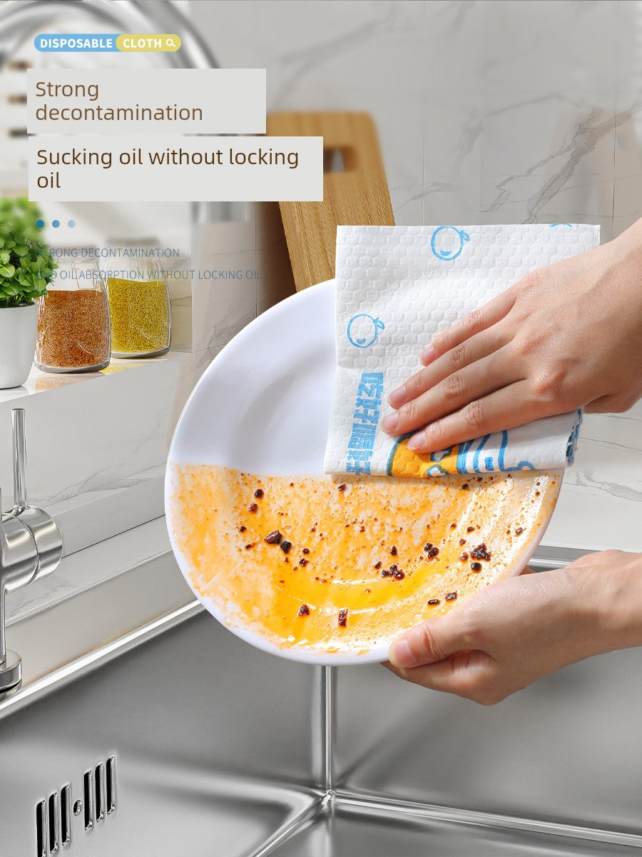 Jiabangshou Disposable Deoiling Food Grade Lazy Rag Kitchen Cleaning