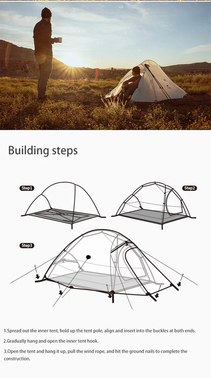 Naturehike Cloud Up Waterproof Ultralight Backpacking Tent