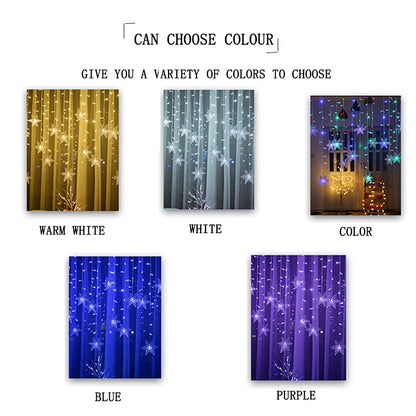 Snowflake Christmas LED String Lights (3.2m)