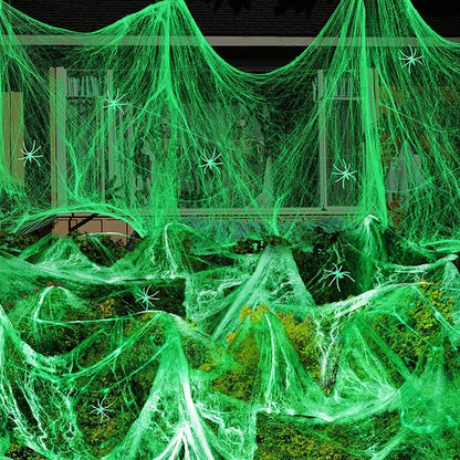 Stretchy Luminous Spider Web