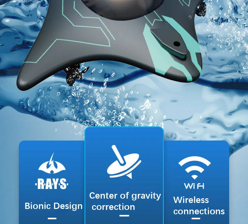 Mini WIFI RC Boat Six-Way Submarine w/Camera Real-Time Transmission