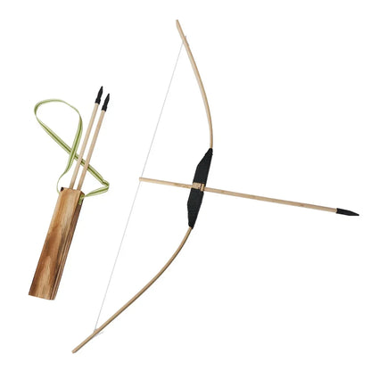 70cm Bamboo Bow & Arrow Archery Set Kids Outdoor Hunting