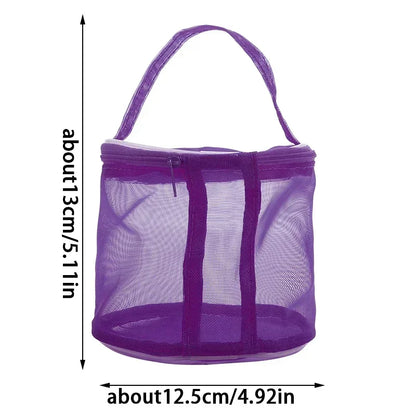 Portable Yarn Storage Bag Hollow Mesh Crochet Organizer