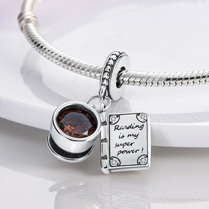 MULA Coffee Pet Moon Star Silver Plated Pendant Charm