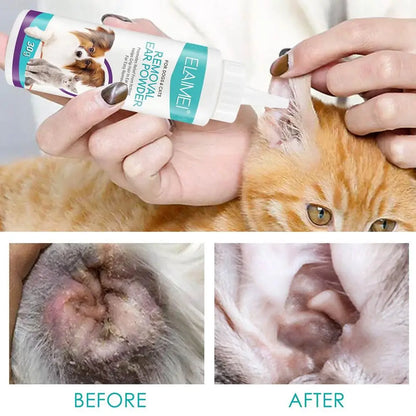 Pet Ear Powder Hair Removal Ear Cleaner Deodorizer