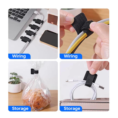 Reusable Self Adhesive Cable Ties Adjustable Cord Holder