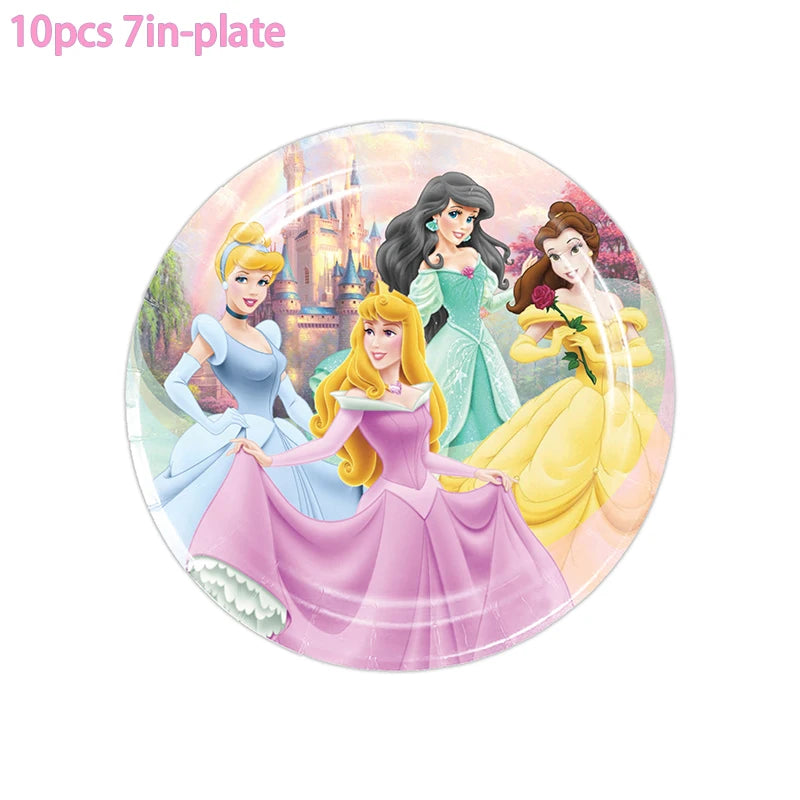 Disney Princess Disposable Tableware Birthday Party Set