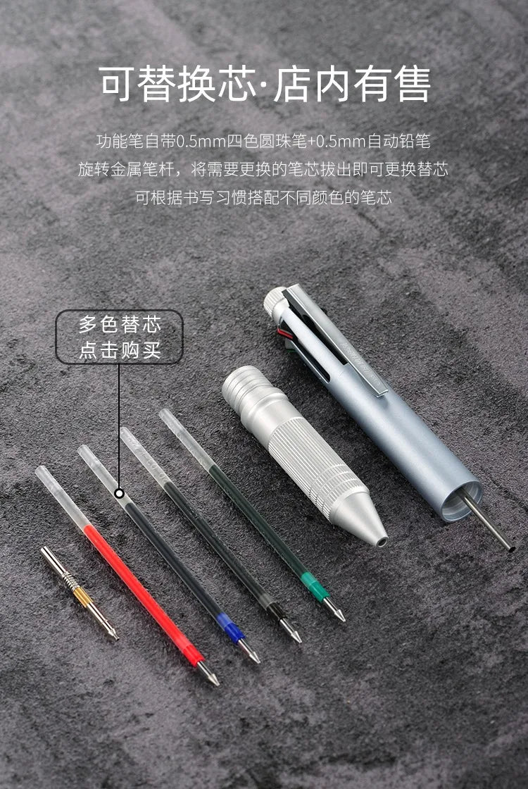 Uni Jetstream 4&1 Multi Pen Japan 0.5mm Metal Edition