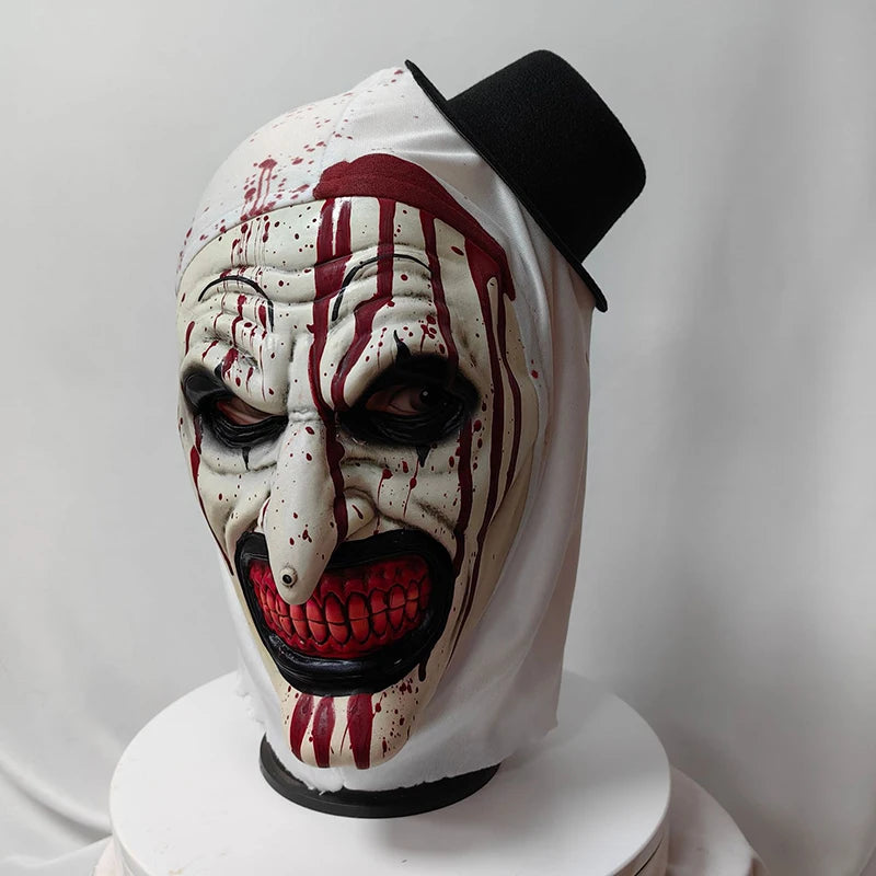 Scary Terrifier 3 Clown Latex Cosplay Mask Halloween Adult