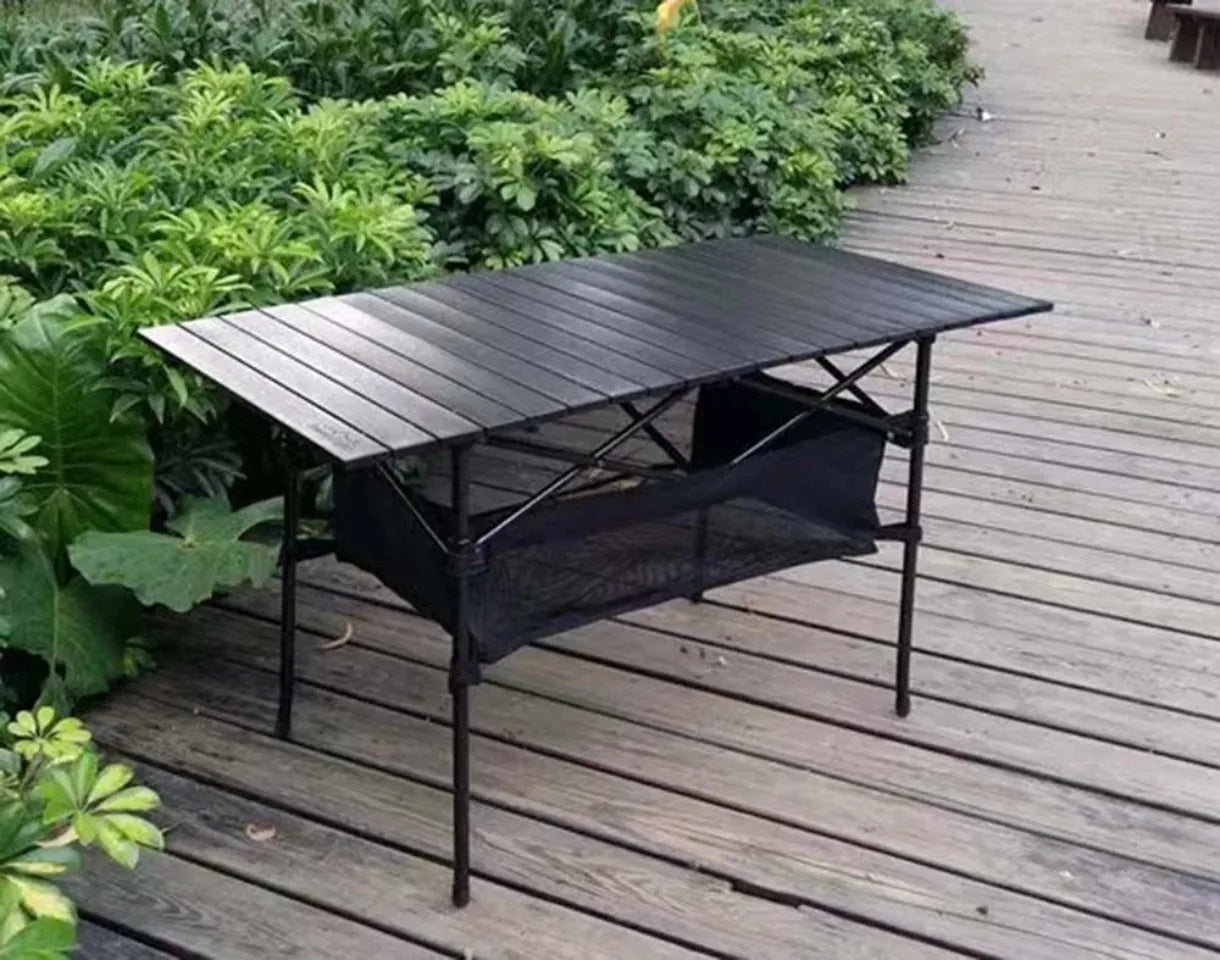 Outdoor Folding Long Table Storage Net Stable Picnic Desk