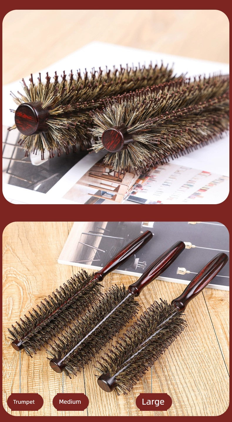 Bristle Cylinder Hair Salon Professional Comb Styling